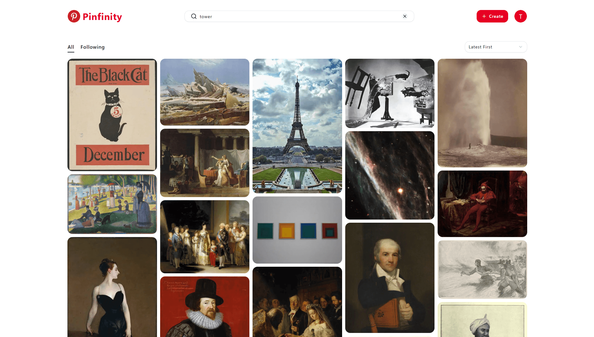 Pinfinity card image